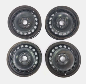 Seat / VW Stahlfelgen Satz 6Jx15H2 ET47 LK 5x112 Schwarz 1K0601027T - Bild 1 von 12