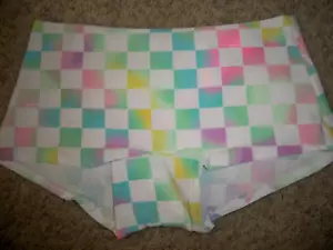 VICTORIAS SECRET BOYSHORT KARIERT PASTELL GROSS NEU - Bild 1 von 3