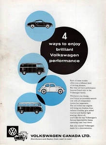 1960 Volkswagen Bug Bus Karmann Ghia Original RARE Print Ad - Picture 1 of 1
