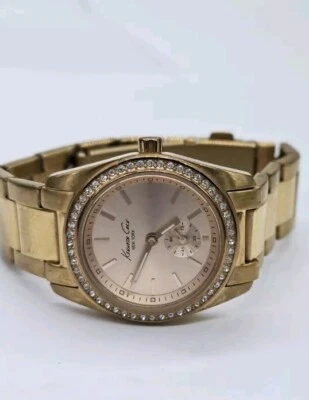 Reloj Kenneth Cole KC4791 Tono Oro Rosa Nueva Batería Pulsera Banda Foto 1 de 4