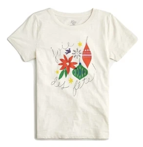 J Crew Joie des Fete Holiday Collector T-shirt NWT Sizes S,M - Picture 1 of 4
