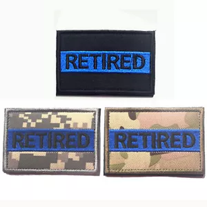 3 PCS RETIRED U.S. ARMY USA 3D TACTICAL PATCH BADGES HOOK & LOOP PATCHES - Picture 1 of 1
