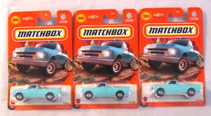 Matchbox 2024 1968 CHEVY C10 ~ Light Blue ~ #19 / 100  ~ NIP ~ Lot of 3 - Picture 1 of 2