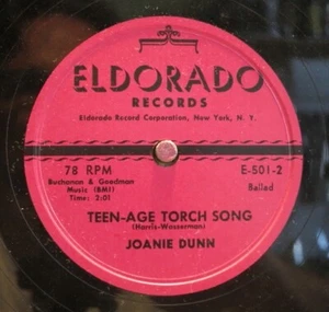 Joanie Dunn 78 / Teen-Age Torch Song & To Johnny B. From Joanie D. (25-0524-HS) - Imagen 1 de 2