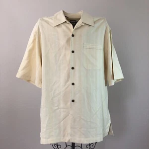 Jamaica Jaxx island style button up shirt Yellow men's size M - Picture 1 of 11