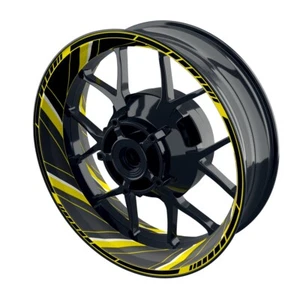 Pegatina de llanta Gyroscope Design pegatina de borde de llanta motocicleta amarillo - Imagen 1 de 6