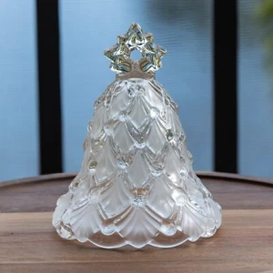 Mikasa Winter Dreams 5½" Clear and frosted crystal bell with box - Picture 1 of 7