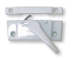 Sash Lock - Die Cast - White With Screws - Picture 1 of 1