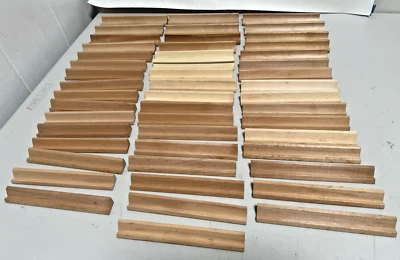 Scrabble Wooden Tile Letter Holders Racks Lot of 49 Replacements for Crafts - Image 1 of 4