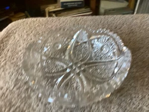 VINTAGE CRYSTAL CANDY BOWL WITH A WONDERFUL DESIGN 5 5/8” - Picture 1 of 8