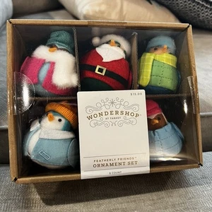 Wondershop bei Target Featherly Friends Ornament 6er Set Neu im Karton süß! - Bild 1 von 6