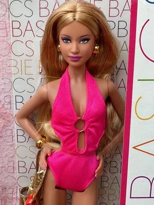 Barbie Basics black label pink swimming suit 04 - Immagine 1 di 3