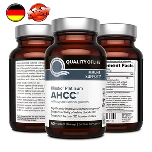 Kinoko Platinum AHCC 750 mg – Immunsystem-Ergänzung – Lebensqualität – 60 Stück - Bild 1 von 4