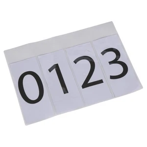 Tarjetas con babero número Aubrion - Imagen 1 de 1