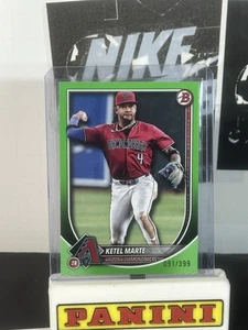 2025 Topps Bowman Ketel Marte #76 Arizona Diamondbacks Green /399 - Picture 1 of 2