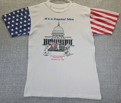 VTG 90s Metropolitan Washington Dachshund Club Measured Sz SingleStitch USA Dogs - Image 1 of 4