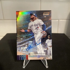 2020 Stadium Club Chrome VLADIMIR GUERRERO JR Auto Orange /25 Toronto Jays - Picture 1 of 3