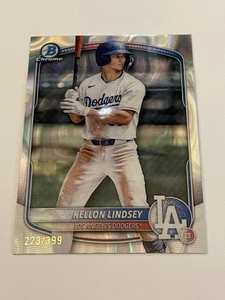 2025 Bowman Chrome Prospects rifrattore lava #BCP-137 Kellon Lindsey /399 HD - Foto 1 di 2