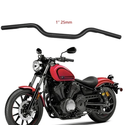 For Yamaha Bolt XVS950 2014-2024 Motorcycle 1" 25mm Handlebars Drag Bar Black US - Image 1 of 4