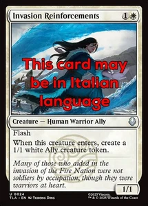 MTG 4x INVASION REINFORCEMENTS EXC - RINFORZI DELL'INVASIONE 24 - TLA - MAGIC - Picture 1 of 1