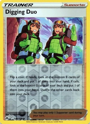 Digging Duo 126/159 - REVERSE HOLO - Crown Zenith - NM - Image 1 of 2