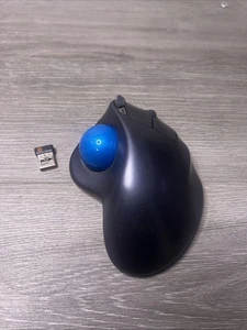 Mouse trackball Logitech M570 wireless blu con dongle USB testato - Foto 1 di 5