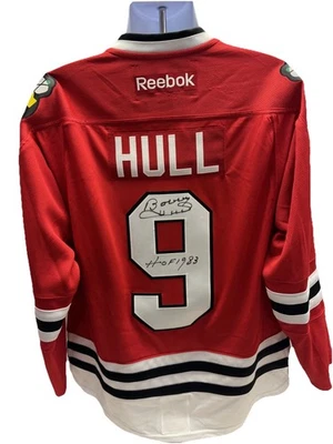 Bobby Hull Autographed Jersey Chicago Blackhawks Reebok LIMITED EDITION #/205 - Image 1 of 3
