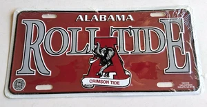 1990er Alabama ROLL TIDE flach Aluminium Waschtisch Nummernschild Anhänger - Bild 1 von 5