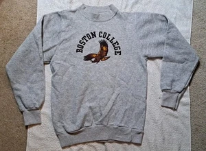 Vintage 80s Champion Sweatshirt Kids Youth Size Large 14-16 Boston College USA - Picture 1 of 6
