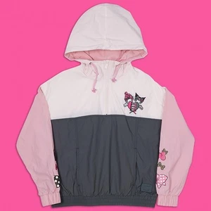 Official Loungefly Sanrio My Melody And Kuromi Unisex Windbreaker Jacket - Picture 1 of 3