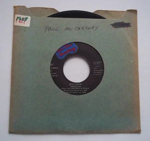PAUL McCARTNEY & WINGS - My Love / The Mess - 45 RPM 7" Record 1973 APPLE - Bild 1 von 7
