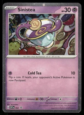 Sinistea - 062 Promo Holo SV: Scarlet & Violet Promo Cards NM - Image 1 of 2