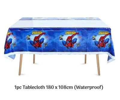 Spiderman Mantel Niños Cumpleaños Fiesta Superhéroe Vajilla Decoración Artículos Foto 1 de 2