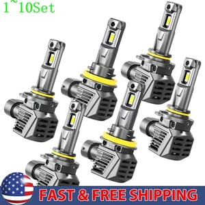 9005 9006 LED CAR High/Low Headlight Beam Super Bright Beam White Bulb 1-10Set - Picture 1 of 12