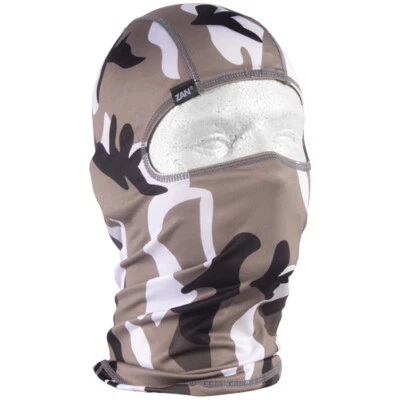 NEW Soft Nylon Tactical Ninja Balaclava Head Covering w Extended Neck URBAN CAMO - Image 1 of 3