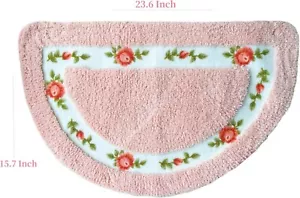 Nice Rose Flower Area Rugs Soft Non Slip Absorbent Bath Mat Bathroom Rugs - Picture 1 of 7
