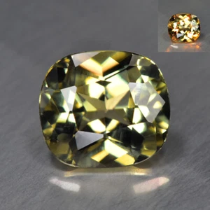 2.38Ct Cushion, Exquisite Olive Green to Red Color Change Diaspore / Zul tanite - Picture 1 of 2