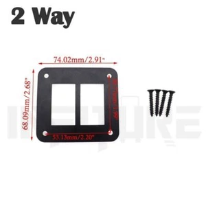 Aluminum Rocker Switch Clip Panel 2 Way Gang Housing Holder For Car Boat Marine - Picture 1 of 6