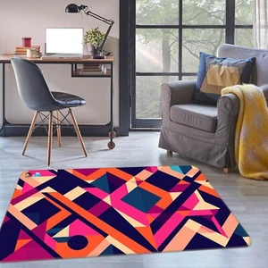 3D Colorful Geometric Pattern K066 Non Slip Rug Mat Elegant Photo Carpet Panda - Picture 1 of 5
