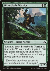 BITTERBLADE WARRIOR x4 mtg NM-M Amonkhet 4 Common - Picture 1 of 1