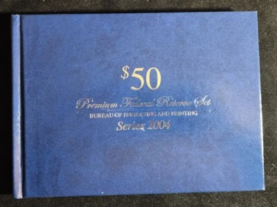 2004 $50 Premium Federal Reserve Set Lucky Serial 811 Only 500 Sets RARE! SC272 - Image 1 of 4