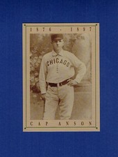 CAP ANSON, Chicago Cubs Greats | Old Style Beer 1992 commemorative card NM