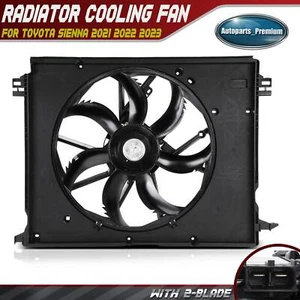 Radiator Cooling Fan Assembly with Brushless Motor for Toyota Sienna 2021-2023 - Picture 1 of 10
