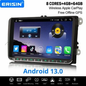 Radio de coche 9" Android 13 Carplay Navi para VW Golf 5/6 Passat B6 Touran Polo Skoda - Imagen 1 de 22