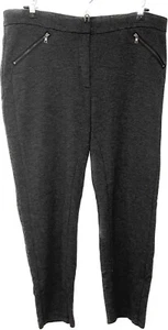 Adrianna Papell Stretchhose Damen Größe 12 Schwarz Skinny Reißverschlusstaschen Seitennaht - Bild 1 von 12