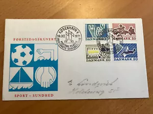 Denmark 1971 FDC Sports as pictured. Free Postage - Picture 1 of 2
