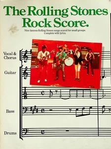 The Rolling Stones Rock Score Guitar Bass Vocal Drums Sheet Music Song Book - Picture 1 of 7