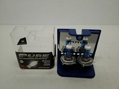 H4 PUTCO Pure 12v 60/55W Mirror White Halogen Bulbs 2 Pack 230004MW - Image 1 of 4