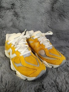 New Balance 9060 Boys Sneakers 1 Yellow Beige Lace Up Low Top Running Shoes - Picture 1 of 22