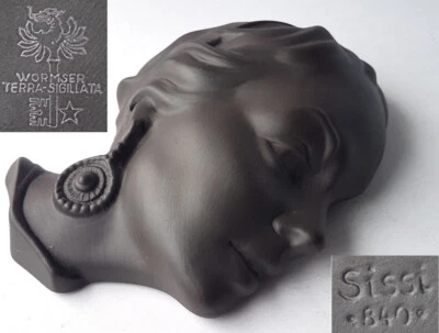 Wall Mask Relief Sissi 840 Wormser Terra Sigillata 50er Years M605 - Image 1 of 4